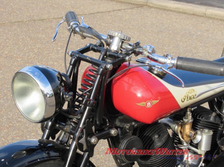 Coventry-Eagle Flying-8 police pursuit motorcycle