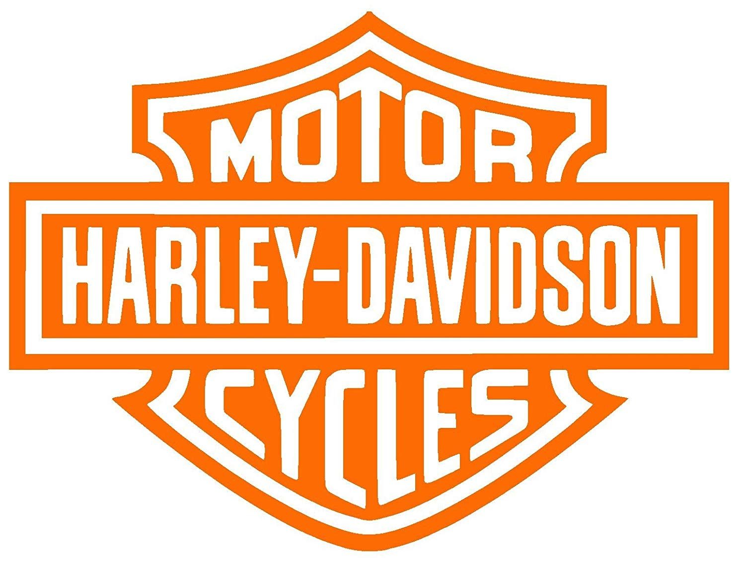 Harley-Davidson Orange Decal