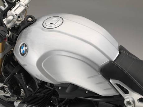 BMW R nineT tank with visible seam