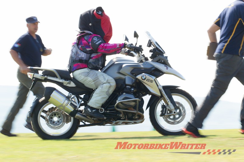 Aussie woman rides blindfolded to win