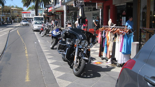 Footpath parking protest