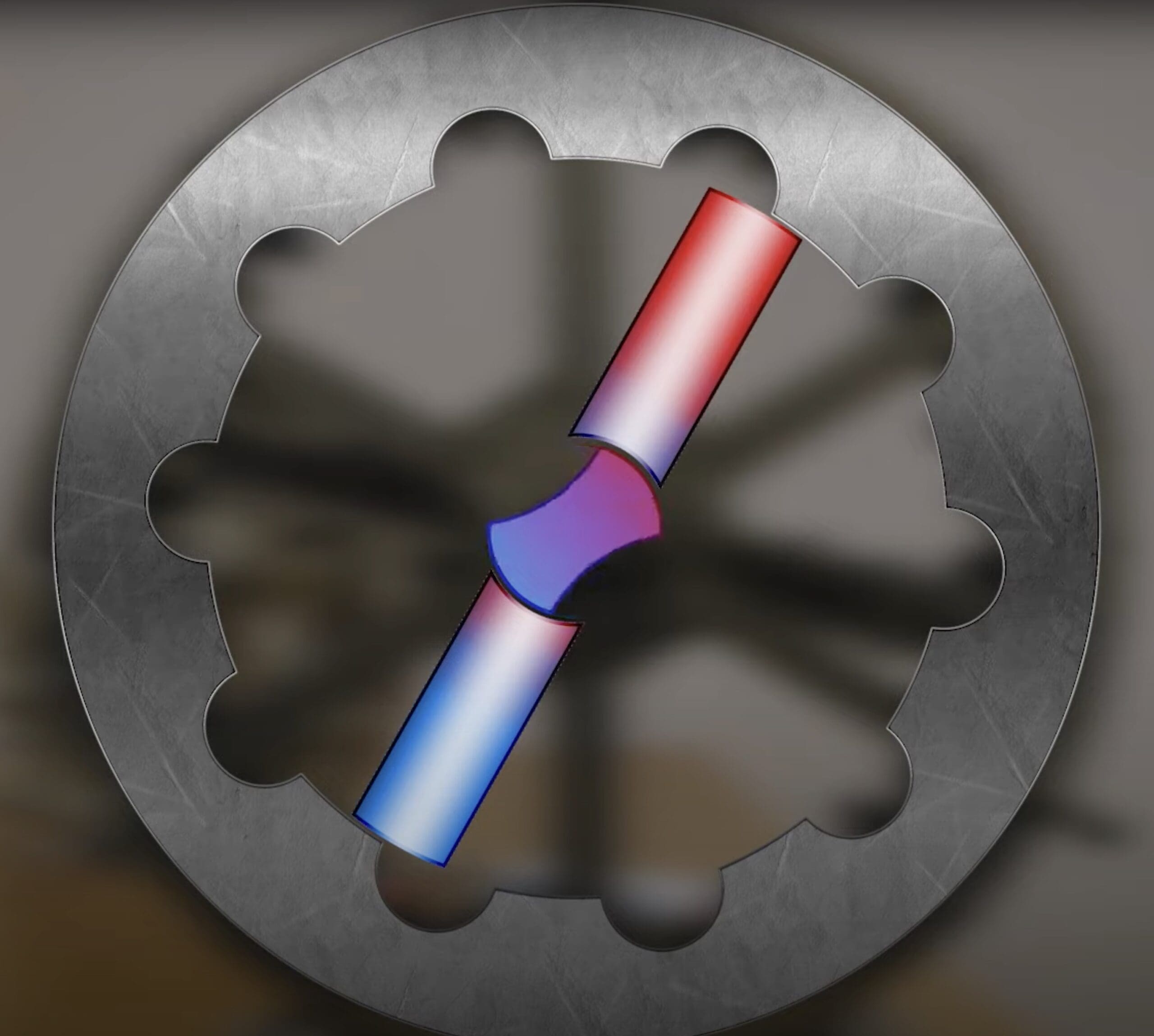 The Motoflux Principle, a patented three-component design used for a new magnet motor prototype. Media sourced from Motoflux.