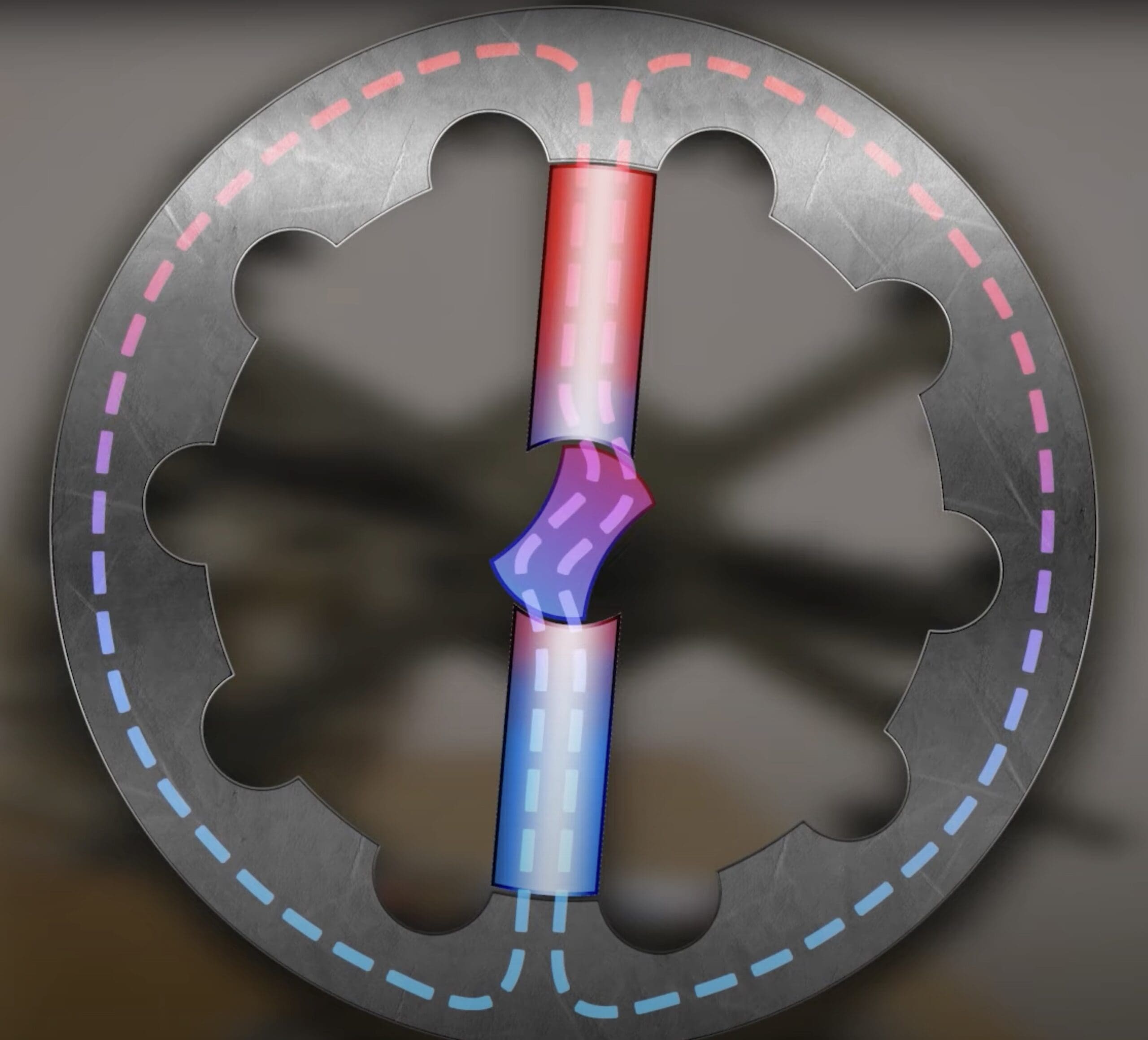 The Motoflux Principle, a patented three-component design used for a new magnet motor prototype. Media sourced from Motoflux.