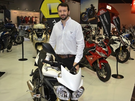Peter Huckin with Triumph Street Triple 660 - Triumph Motorcycles 