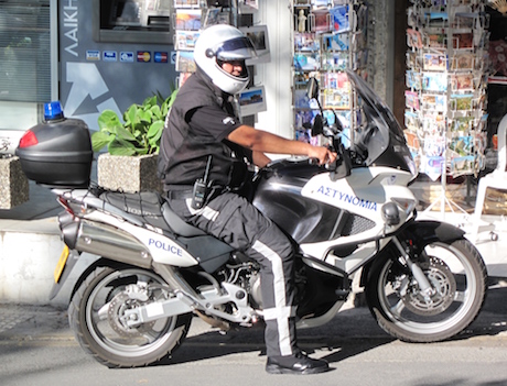 Police motorcycle Cyprus European