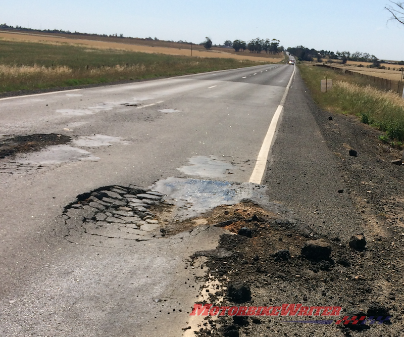 Potholes Victoria Melton conditions country