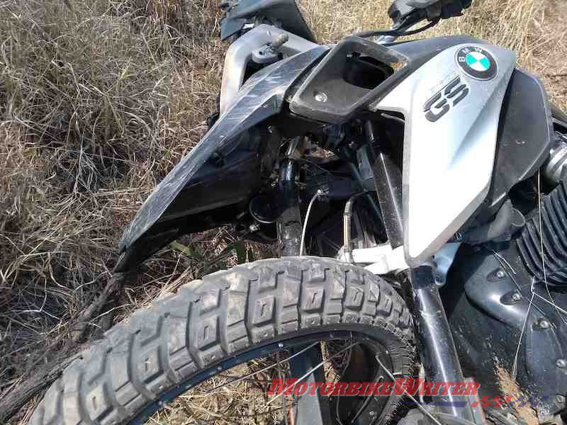 BMW R 1200 GS broken spokes Probe 