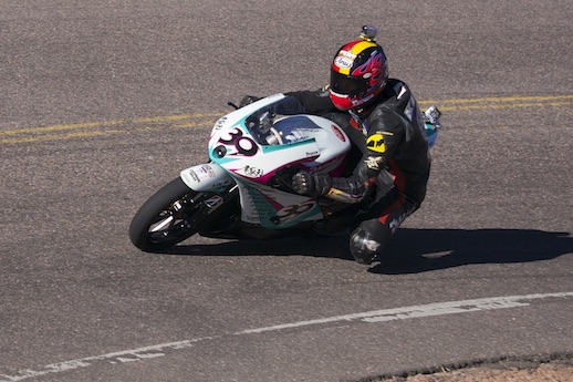 RACQ Motorfest - Yoshihiro Kishimoto rides Zero Electric bike to victory in the Electric Modified category at Pikes Peak International Hillclimb