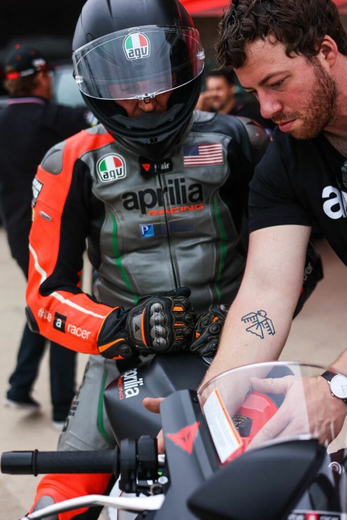 Aprilia's Racer Days. Media sourced from Aprilia's press release and website.