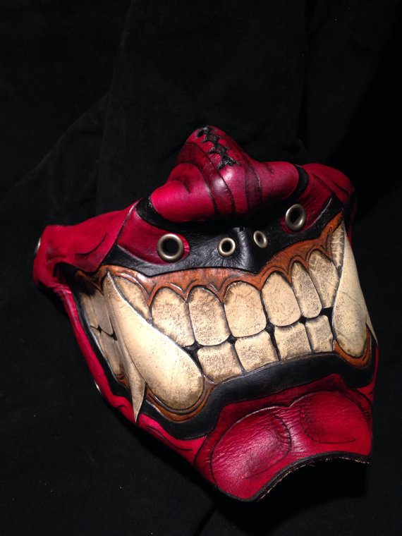 red-leather-oni-kabuki-half-mask