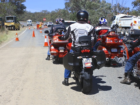 Roadworks learner riders