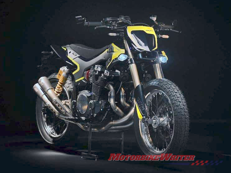 Valentino Rossi's Yamaha XJR1300 big-bore tracker