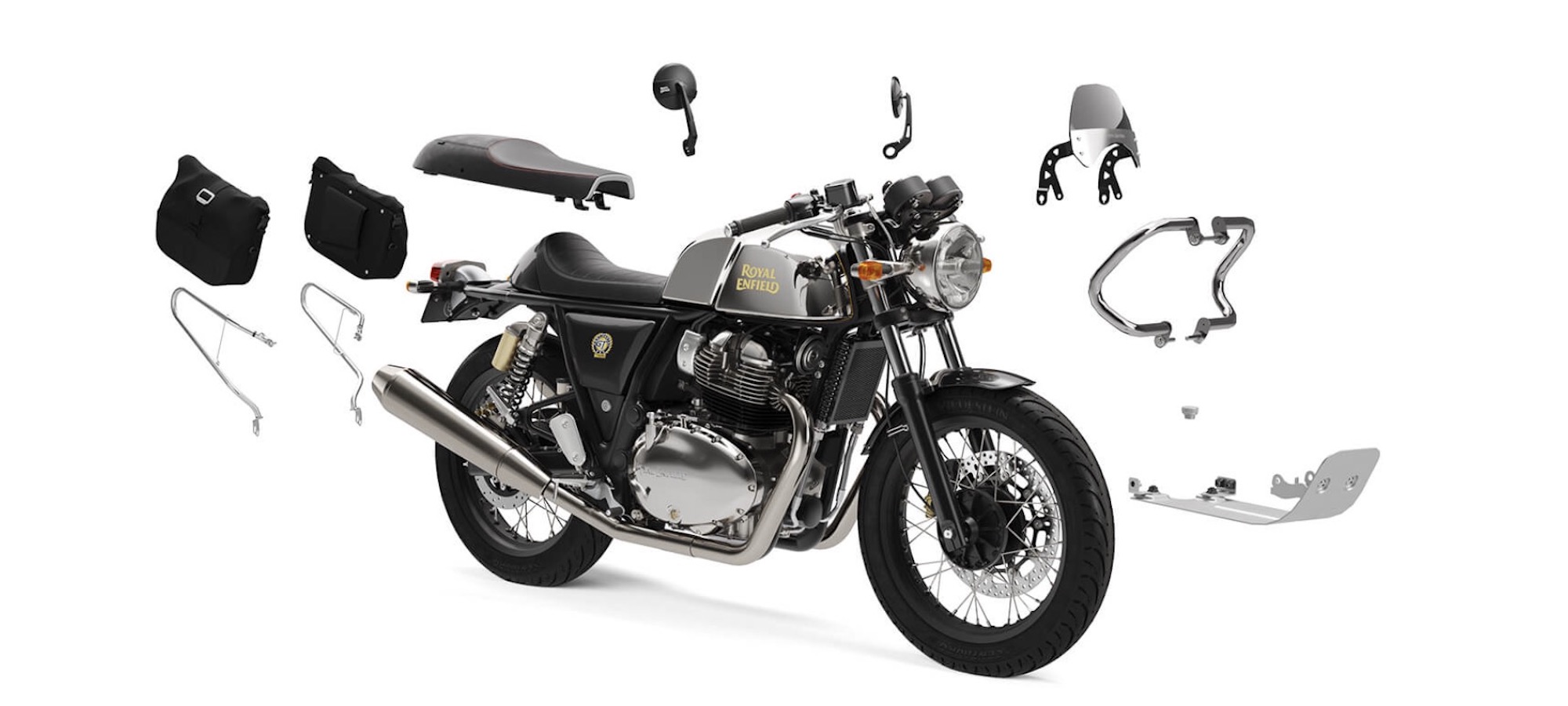 Royal Enfield's Thunder Edition Continental GT 650. Media sourced from Royal Enfield.