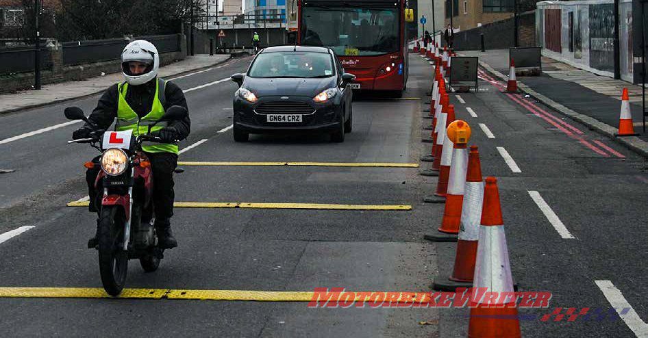 Rumble strips roadworks