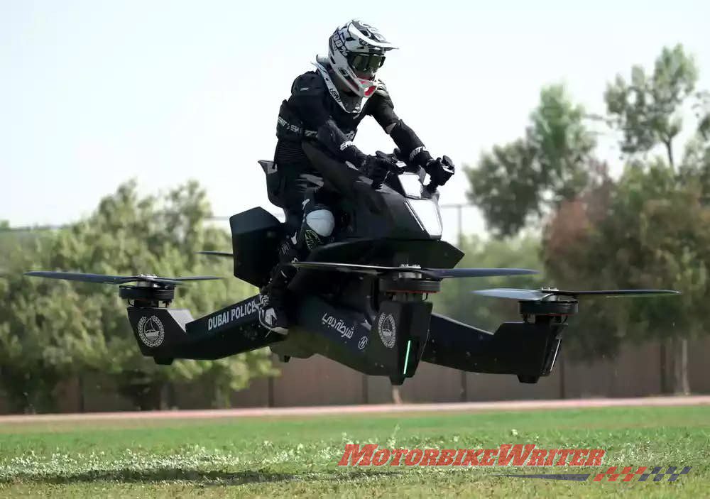 Scorpion hoverbikes flying