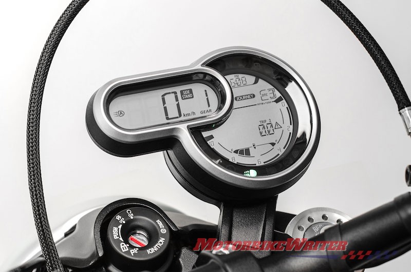 2018 Ducati Scrambler 1100 dashboard