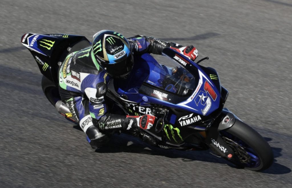 Garrett Gerloff riding with Petronas Yamaha for MotoGP