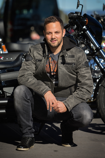 Harley-Davidson Harley-Davidson products manager Sébastien Bureau safety gear