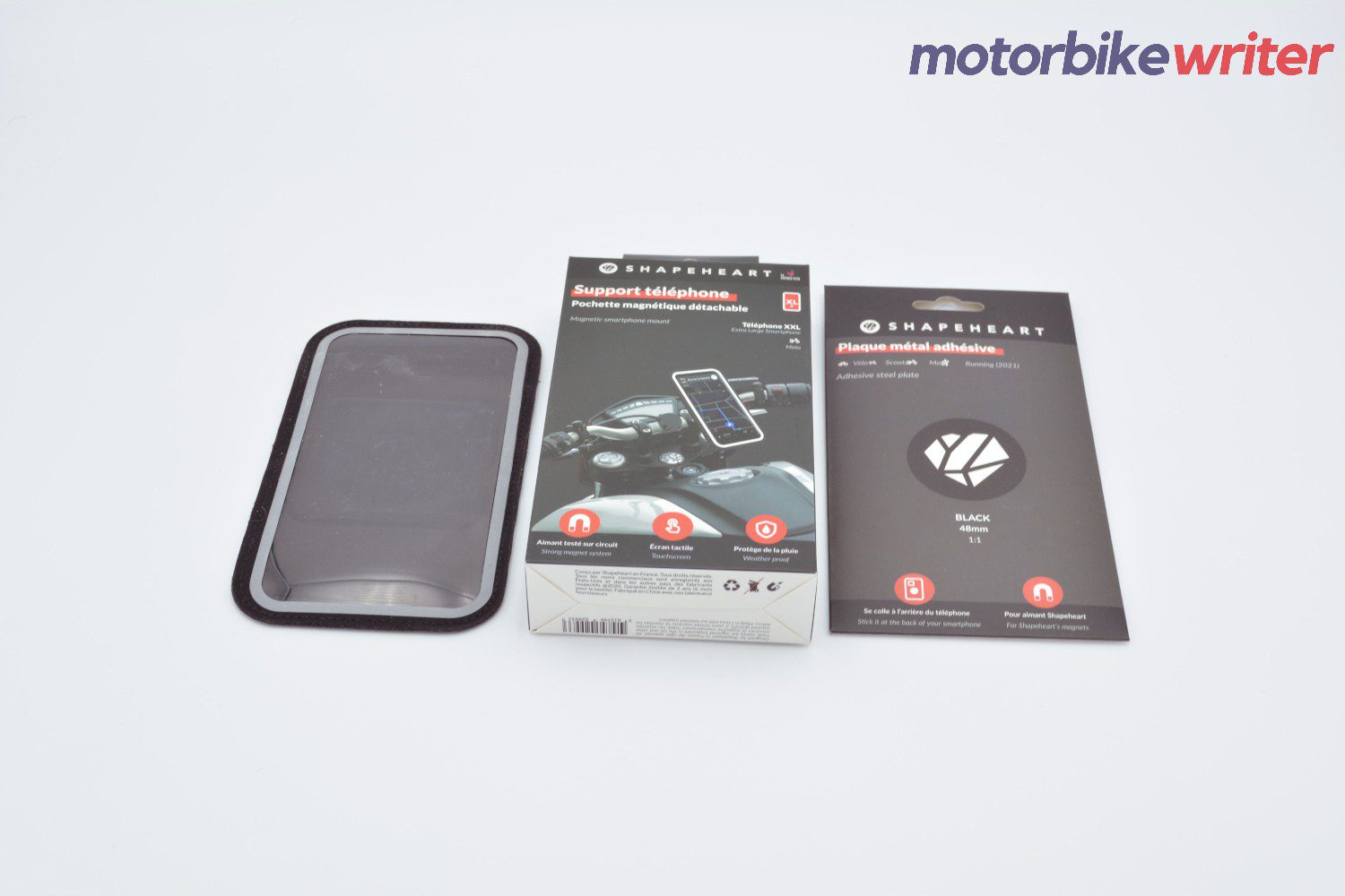 Shapeheart Classic Handlebar Phone Mounting System Box and Contents