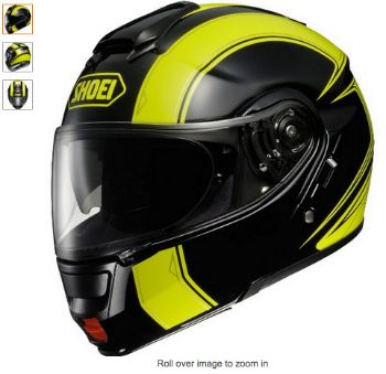 Shoei Neotec Borealis Modular Helmet with Yellow
