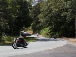 Ben Hannant on the Victory/Indian shop ride