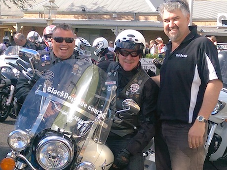 Simon, Steve and Wayne at the Black Dog Ride 1 dayer in Dubbo