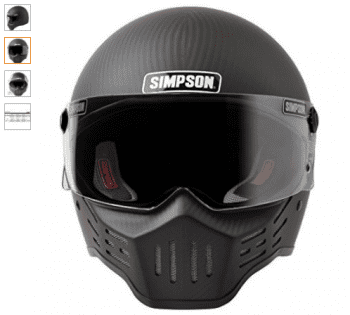 Simpson M30 Bandit Satin Carbon Fiber Motorcycle Helmet