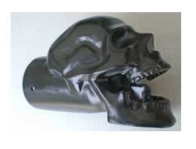 Skull Motorcycle Exhaust Tip 2