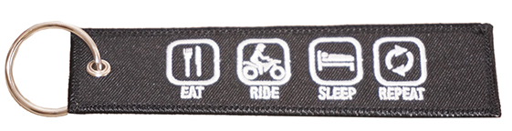 "Eat Ride Sleep Repeat" keyrings available on our online shop. https://webbikeworld.com/shop/product/launch-key-key-tag/