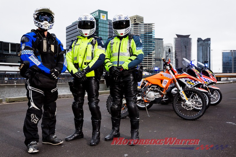 Victoria Solo Unit motorcycle police uniforms (Photo supplied by VicPol)