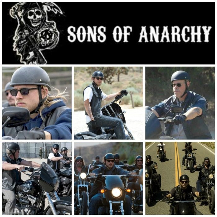 Sons of Anarchy helmet collage