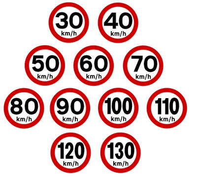 Speed limits 30km/h