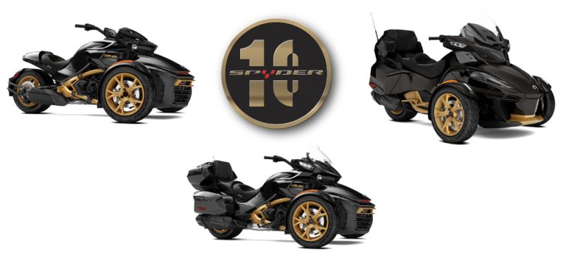 10th anniversary Can-Am Spyder models