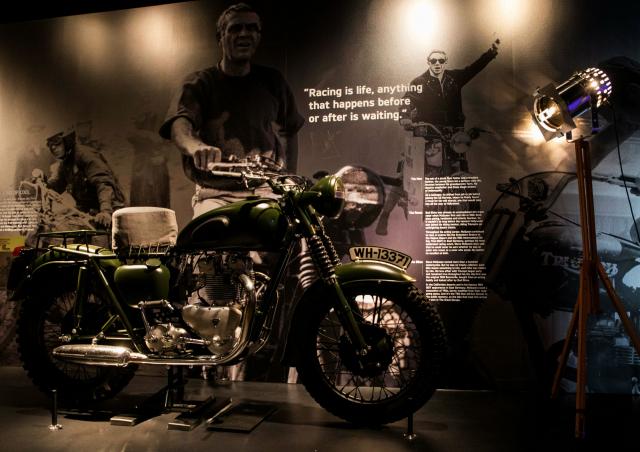 Triumph factory visitor centre museum Bobber Black Speedmaster