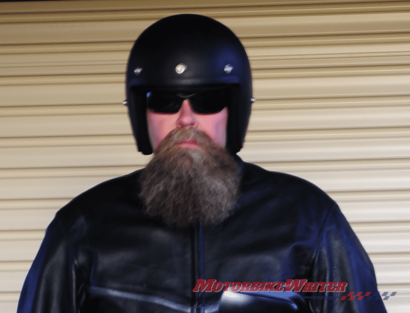 Rider challenges helmet sticker fine