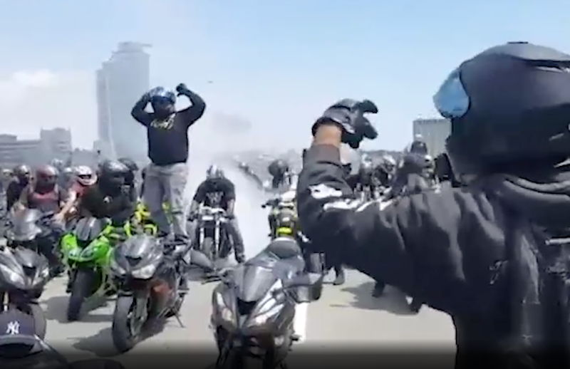 Police seek riders in stunt groups