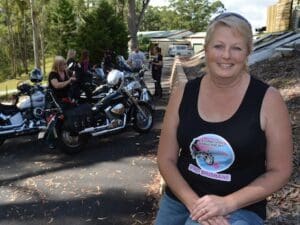 Sue female motorcycle riders
