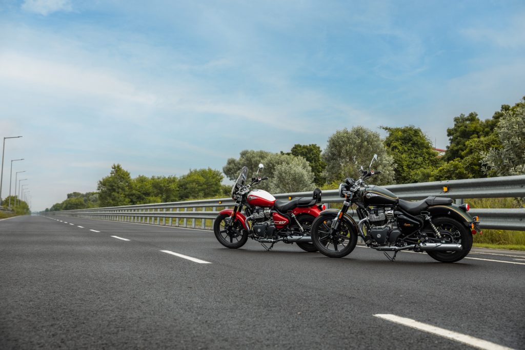 Royal Enfield's new middleweight cruiser, the Super Meteor 650 / Tourer. Media sourced from Royal Enfield's press release.