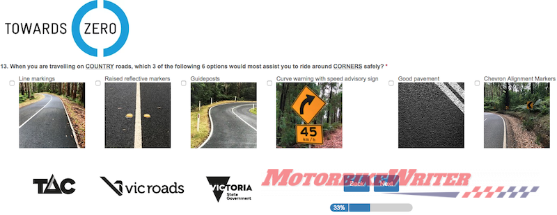 Vicroads online Survey motorcycle safety levy