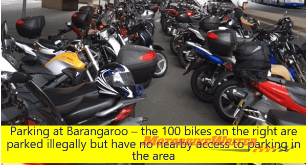 Sydney motorcycle parking petition