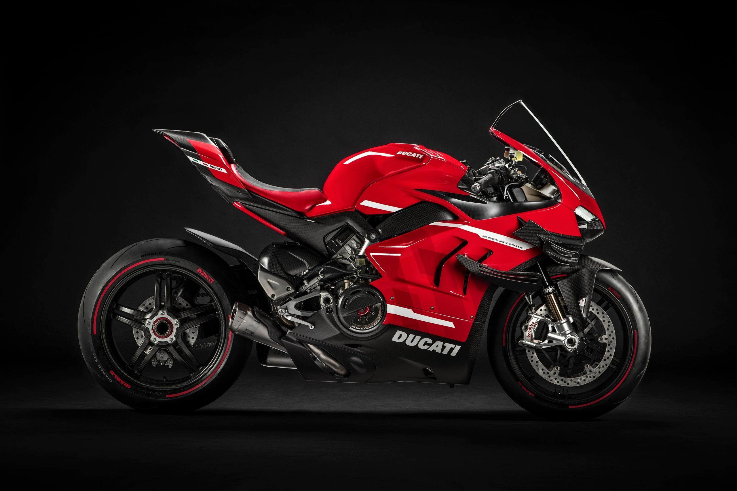 Ducati v4 superleggera studio shot