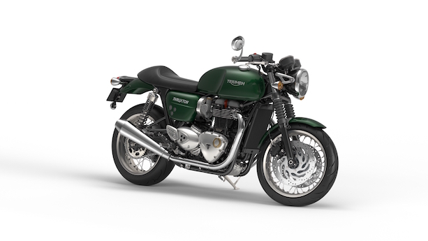 Triumph Bonneville Thruxton Competition Green Front Quarter