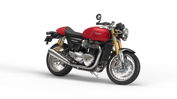 Triumph Bonneville Thruxton R Diablo Red Front Quarter