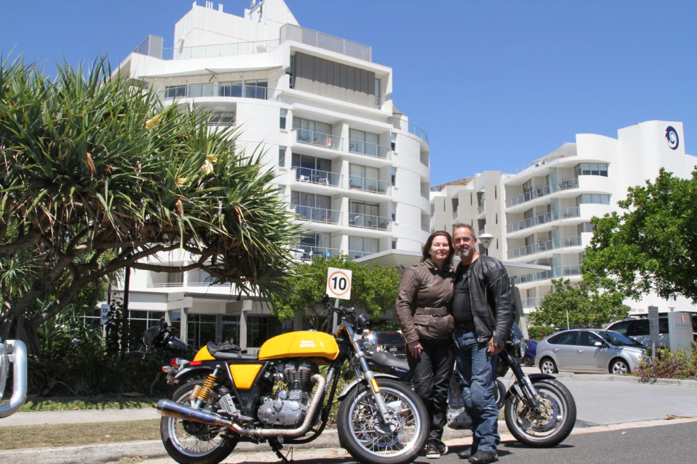 Tina and Kristian at the Ramada Winter riding on the Sunshine Coast