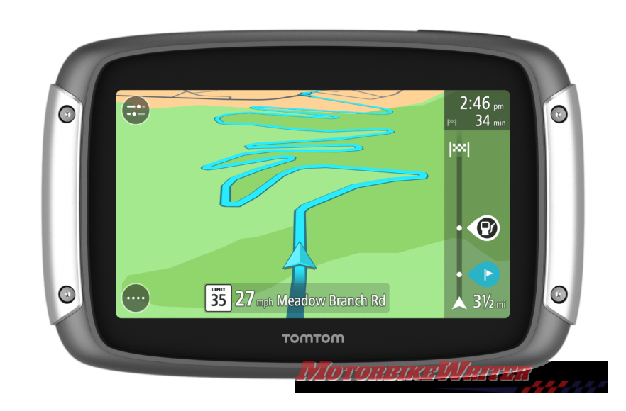 TomTom Rider 400 GPS distance