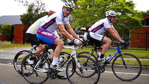 Tony Abbott cycling