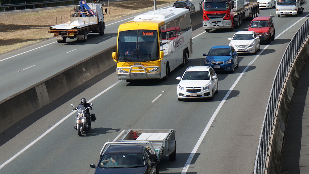 How to ride safely in heavy traffic lane filtering