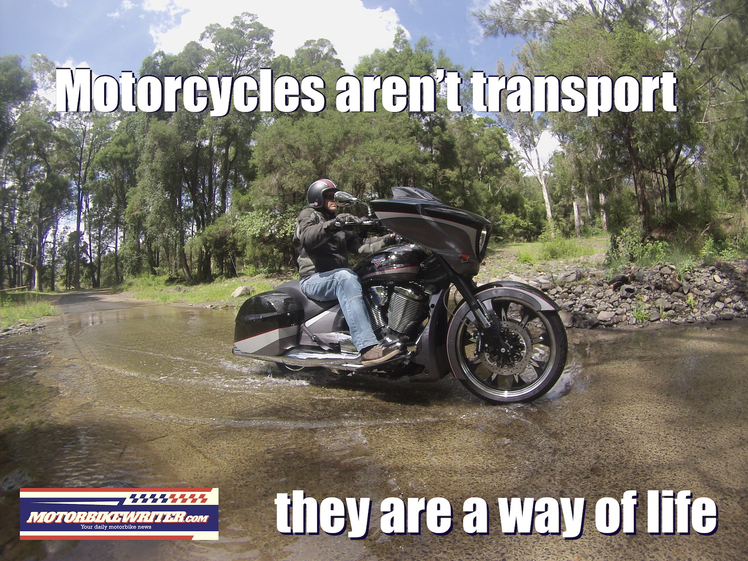 Motorcycle is not just transport break it in slowly