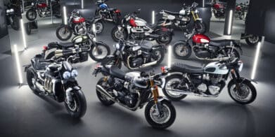 Triumph's chrome collection, which has just hit dealerships. Media sourced from Triumph.