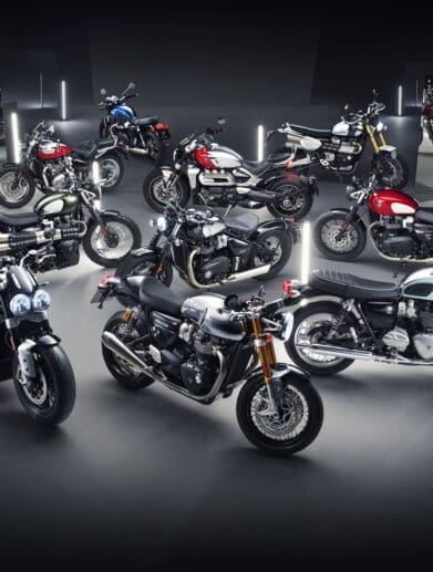Triumph's chrome collection, which has just hit dealerships. Media sourced from Triumph.